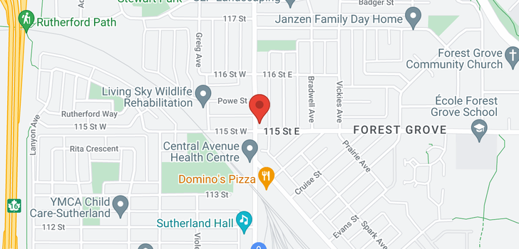 map of 1503 CENTRAL AVE